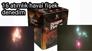 16 shot firework test. havai fişek atımı troy dragon