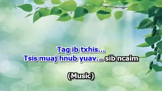 Tub Muaj Koob Lis - Hlub Tsha Pua Yam (Karaoke) Lavoos