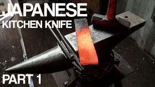 Making a Japanese San Mai Gyuto Knife Part 1