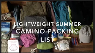 Lightweight Summer Camino Packing List