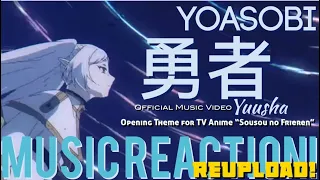 VERY GOOD THEME! YOASOBI - 勇者Yuusha Official MV Op Theme TV Anime Sousou no Frieren Music Reaction🔥