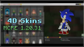 4D/5D Skin Pack for Minecraft PE 1.20.31 | Working on Servers | Android, iOS & PC