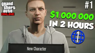 The FASTEST Way to Make $1,000,000 as a Beginner | GTA Online Rags to Riches Episode 1