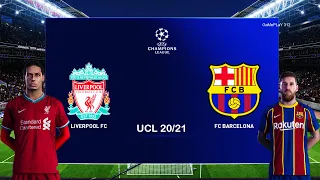 PES 2020 - Liverpool vs Barcelona - UEFA Champions League UCL - New Kits 2020/2021 - Messi vs Salah