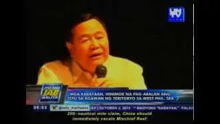 Mga kabataan, hinimok na pag-aralan ang isyu sa agawan ng teritoryo sa West PHL Sea