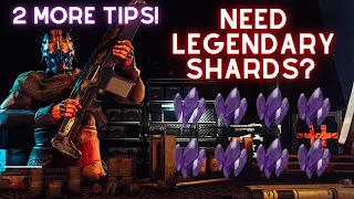 Need More Legendary Shards FAST? | Two More EASY Tips for Farming Legendary Shards in Destiny 2!