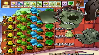 Winter Melon + Melon pult + Cabbage pult Vs Dr Zomboss - Plants vs zombies