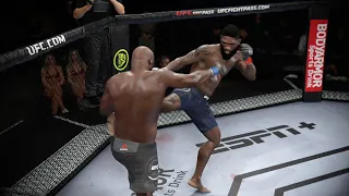 UFC Fight Night 2/20 -  Curtis Blaydes vs Derrick Lewis Full Fight Highlights | Heavyweight (UFC 4)