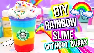 DIY SLIME! DIY BEST Rainbow Slime Recipe! How To Make Slime!