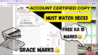 ACCOUNT CERTIFIED COPY‼️|JUNE23|GRACE MARKS | CA FOUNDATION DEC23| TIPS FOR DEC23 STUDENT|