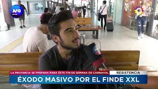 Éxodo masivo por el finde XL - NOTICIERO 9