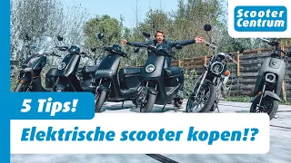 5 TIPS BIJ AANKOOP VAN EEN ELEKTRISCHE SCOOTER - MIS DEZE TIPS NIET!