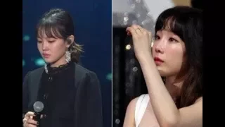 Lee Hi gets emotional during stage for the late Jonghyun + Taeyeon tears up in the audience