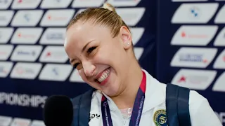 Martina Maggio (ITA) Interview - 2022 European Championships - Floor Exercise Final