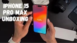 iPhone 15 Pro Max Unboxing - NEW NATURAL TITANIUM