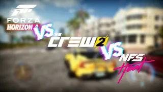 Forza Horizon 4 VS The Crew 2 VS Need For Speed Heat. ПОЛНОЕ СРАВНЕНИЕ.