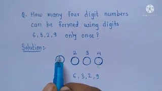 How many 4 digit numbers can be formed using given digits?