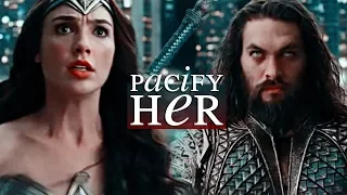 ✗ Arthur |Aquaman| & Diana |Wonder Woman| pacify her