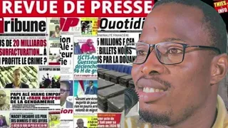 REVUE DE PRESSE SENEGAL, REVUE DE PRESSE AUJOURD'HUI 23  03 2024