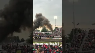 Tractor pulling fail #tractorpulling