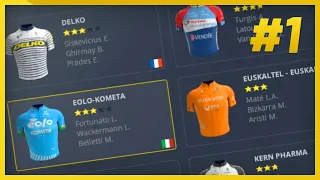 OUR CAREER BEGINS! #1 - Pro Cycling Manager 2021 / Eolo-Kometa Career