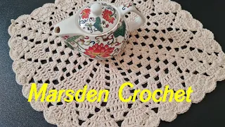 Lovely Crochet Doily.. For Beginners 💯 مفرش كروشيه رائع.. للمبتدئين