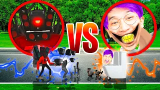 All SKIBIDI TOILETS vs All TITANS In ROBLOX!? (SKIBIDI TOILET BATTLE SIMULATOR!)