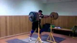 Jerk from back 240 kg.