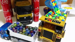 Marble Run Race  ☆ Dump Truck & Marble Tower