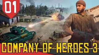 CAMPANHA Estilo TOTAL WAR na SEGUNDA GUERRA MUNDIAL - Company of Heroes 3 Italia #01[Gameplay PT-BR]