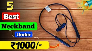 Top 5 Best Bluetooth Earphones Under ₹1000 (2023)🔥Best Wireless Neckband under 1000 July 2023🔥