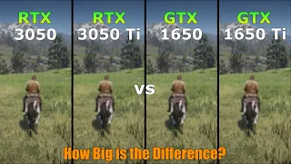 RTX 3050 vs RTX 3050 Ti vs GTX 1650 vs GTX 1650 Ti - Gaming Test - How Big is the Difference?