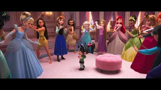 Vanellope Meets Disney Princess - Ralph 2 - Ralph Breaks Animation HD