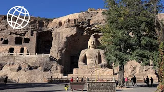 Yungang Grottoes, Shanxi, China  [Amazing Places 4K]