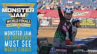 Monster Jam World Finals 2019 -VIP EXPERIENCES and all the FUN FOR KIDS- MUST SEE VIDEO for all fans