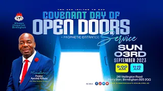 COVENANT DAY OF OPEN DOORS SERVICE | 2ND SERVICE | 03-09-23 | Winners Chapel Birmingham UK