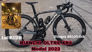 BIANCHI Oltre XR4 - Ultegra Di2 FIRST RIDE | SHIMANO ULTEGRA R8100 | KA MAMAW VLOG