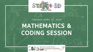 [4/21/2020] Coding & Math Professional Learning Session