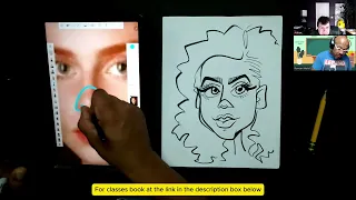 A Peek into a live caricature class for beginners