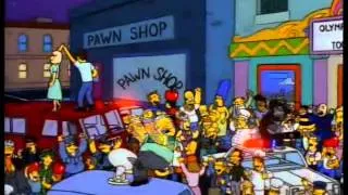 Larry Burns' Party on The Simpsons