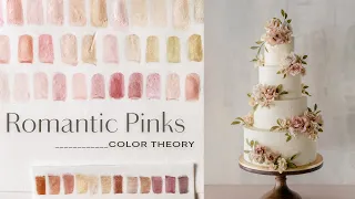 Color Theory for Wedding Cake Decorating (Romantic Pink Colors Demonstration)