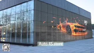 Auroled Transparent led screen display glass led display