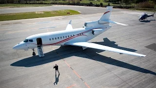 Test Pilot Peter Collins on the Falcon 7X