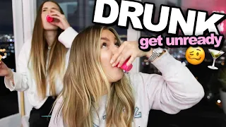 DRUNK get UNREADY with me🍸🥴  - Extensions rausholen 😂 | Dagi