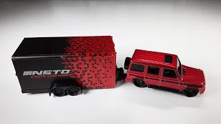 Nice Haul: Maisto Design Tow & Go Mercedes Benz C-Class | Car Trailer | Ford GT 40 with Stop Motion