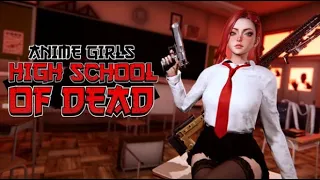 Anime Girls: Highschool of Dead - PC gameplay - 3rd person anime wave shooter