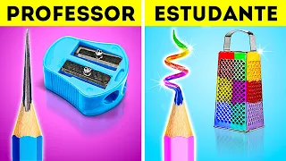 TRUQUES FÁCEIS E IDEIAS DE ARTE || Artesanato e Dicas Legais para Alunos Inteligentes, por 123 GO!