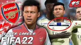 I SCORED 4 PAST MAN CITY!! 😱 ARSENAL DEBUT!! - FIFA 22 Player Career Mode EP5