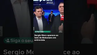 SERGIO MORO APARECE AO LADO DE BOLSONARO EM ENTREVISTA #shorts #bolsonaro