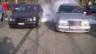 Mercedes-Benz W210 Compilation - Burnouts, Donuts, Drifts, V8 Exhaust Sounds